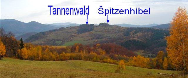Špitzenhíbel a Tannenwald z Vincovky