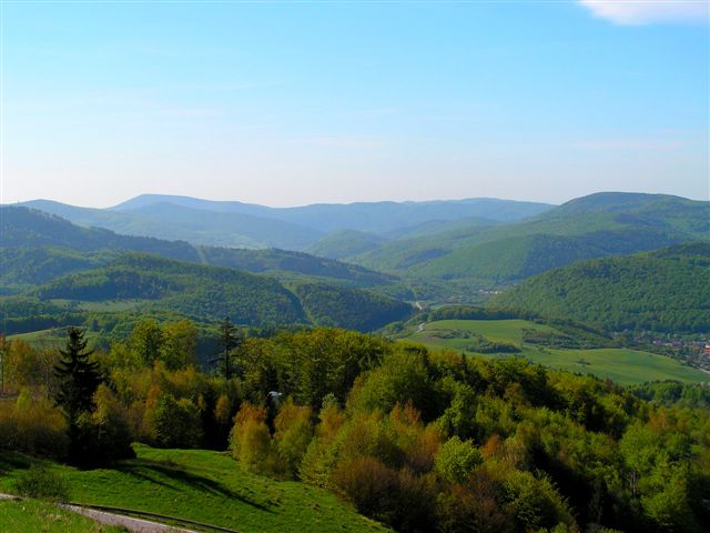 Údolie rieky Slanej z Dobšinského kopca