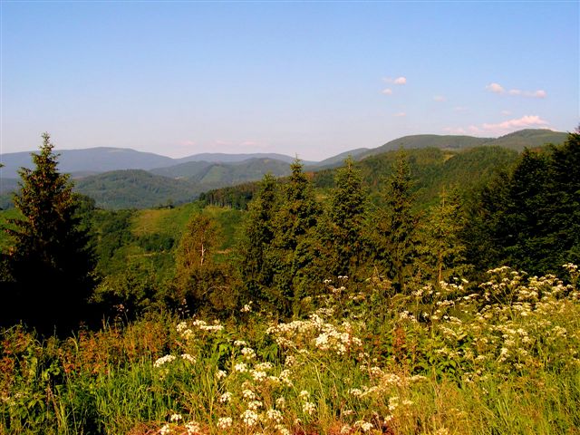 Pohľad z Dobšinského kopca na Čiernu horu