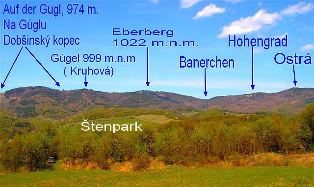 Popis východnej časti vrchov horného okruhu 1